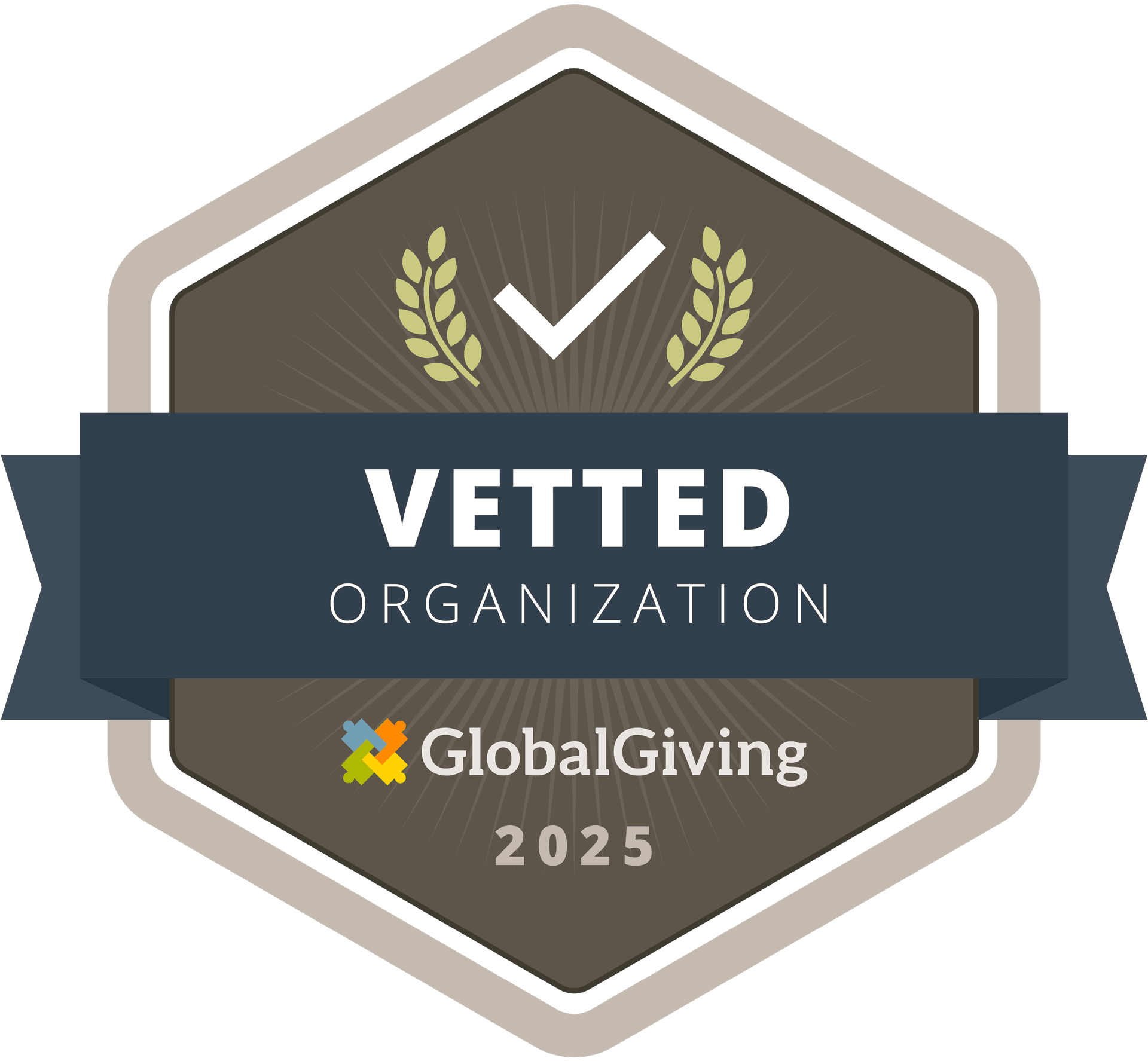 GlobalGiving vetted organization badge 2025