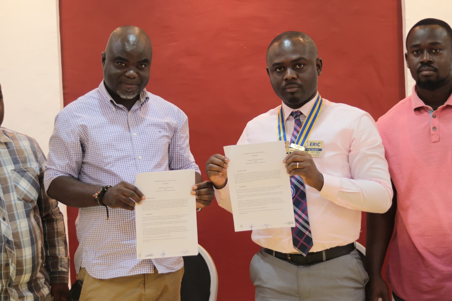 Forsports Foundation signs MOU with Rotary Club of Sunyani East.